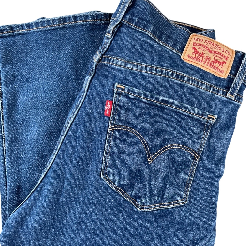 Levi Strauss Co‎ 505 Jeans womens 28 x 30 Straight Fit Blue Denim Classic